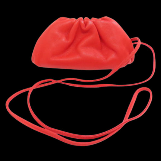 Red Suede Bottega Veneta Pouch