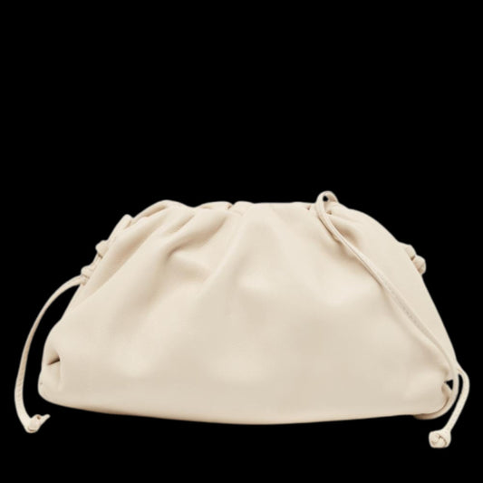 White Leather Bottega Veneta Pouches