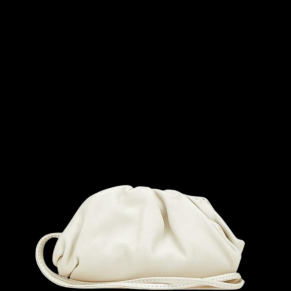 White Leather Bottega Veneta Pouches