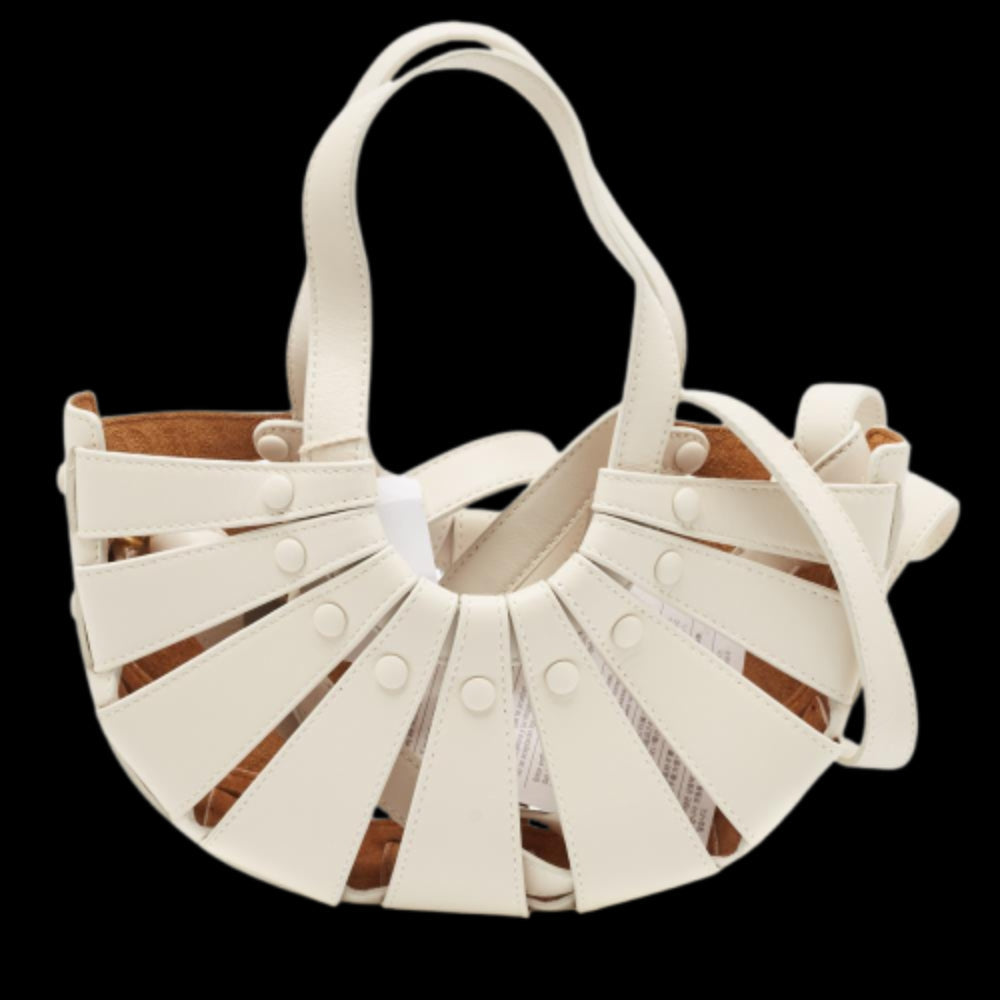 White Leather Bottega Veneta Handbag