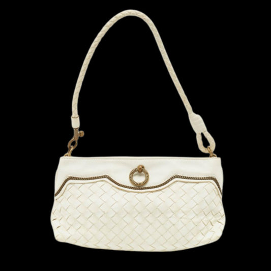 White Leather Bottega Veneta Clutch