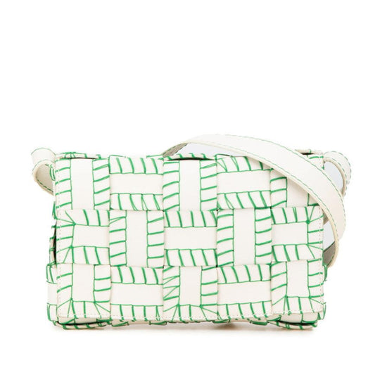 White Leather Bottega Veneta Shoulder Bag
