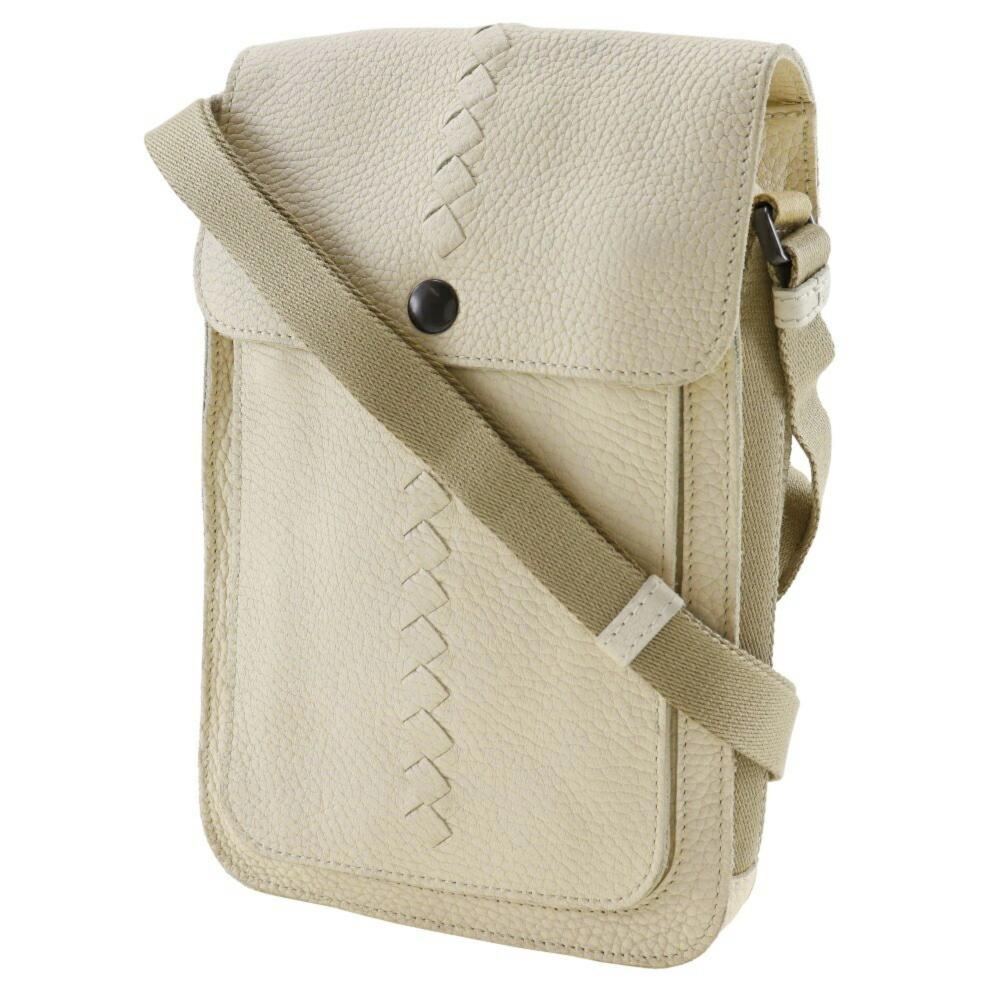 White Leather Bottega Veneta Crossbody Bag