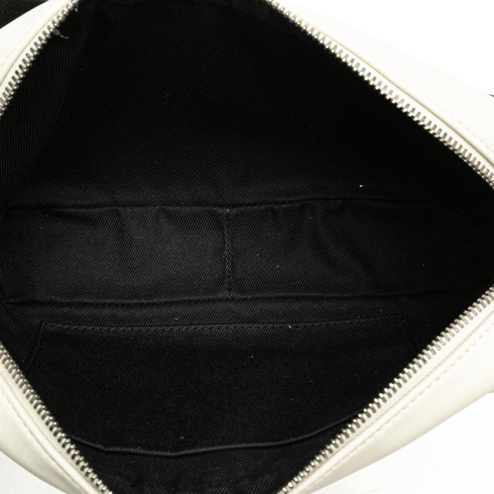 White Leather Bottega Veneta Belt Bag