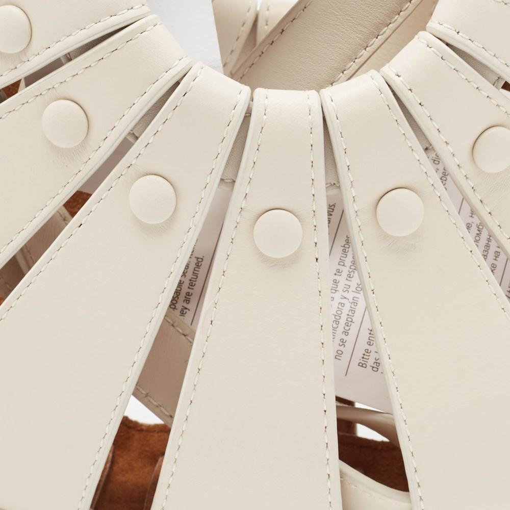White Leather Bottega Veneta Handbag