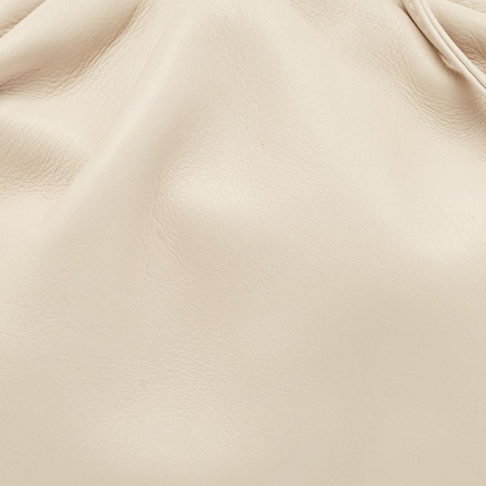 White Leather Bottega Veneta Pouches