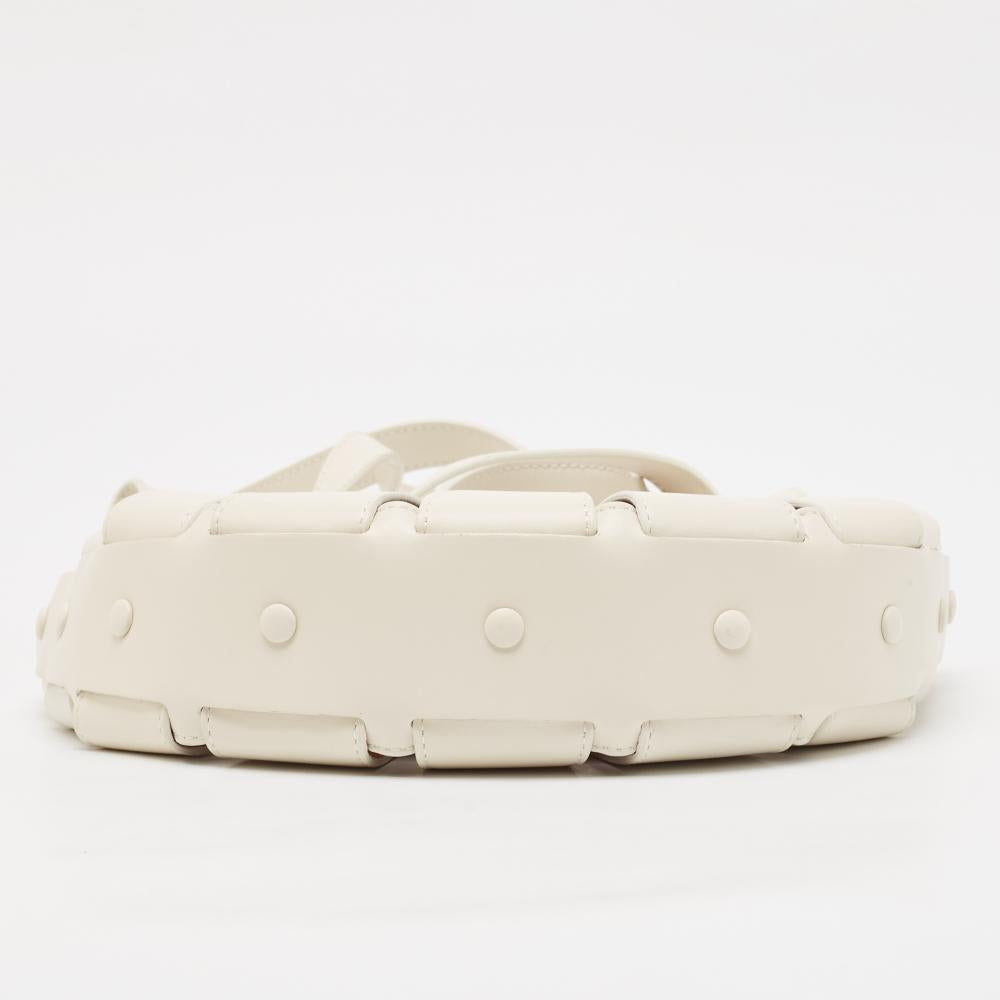 White Leather Bottega Veneta Handbag
