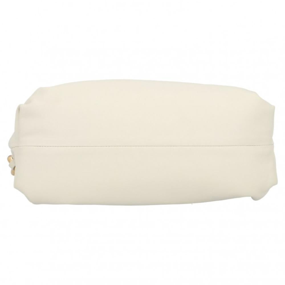 White Leather Bottega Veneta Shoulder Bag