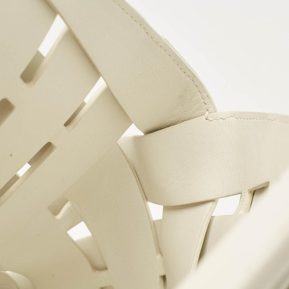 White Leather Bottega Veneta Tote