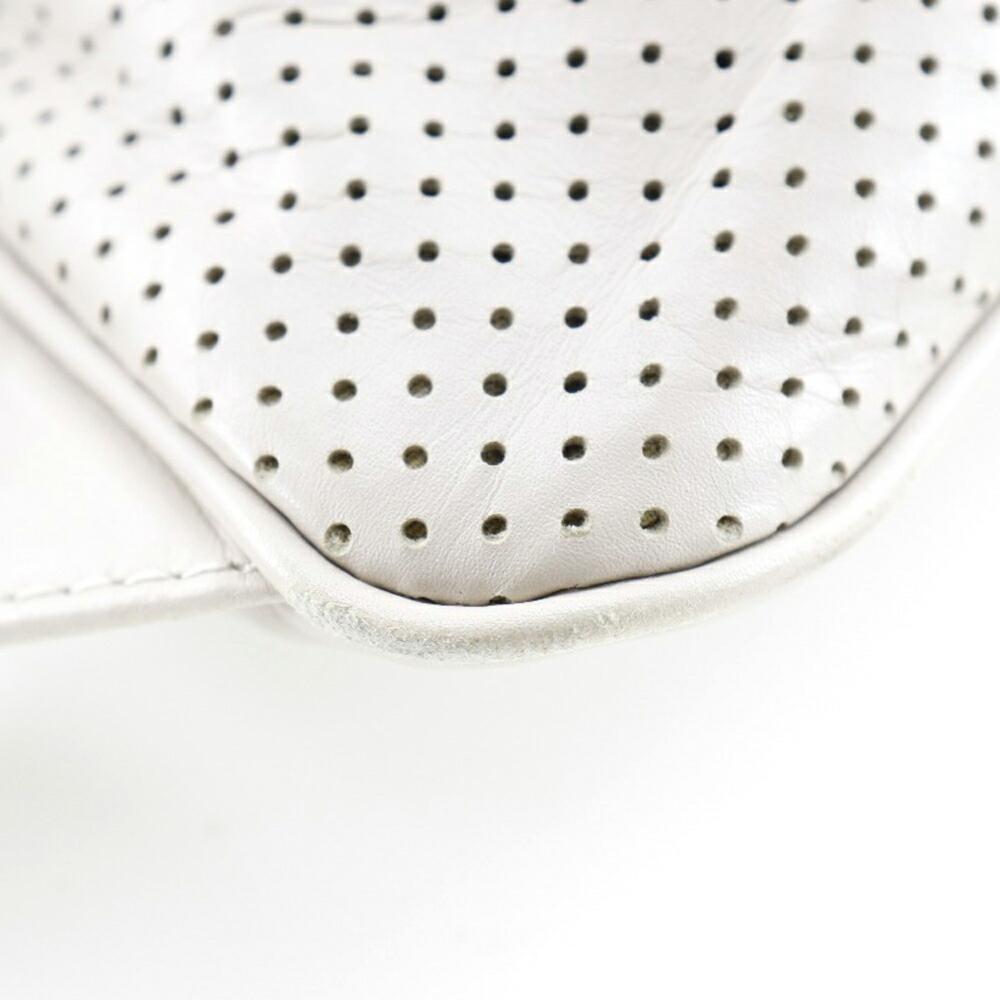 White Leather Bottega Veneta Backpack