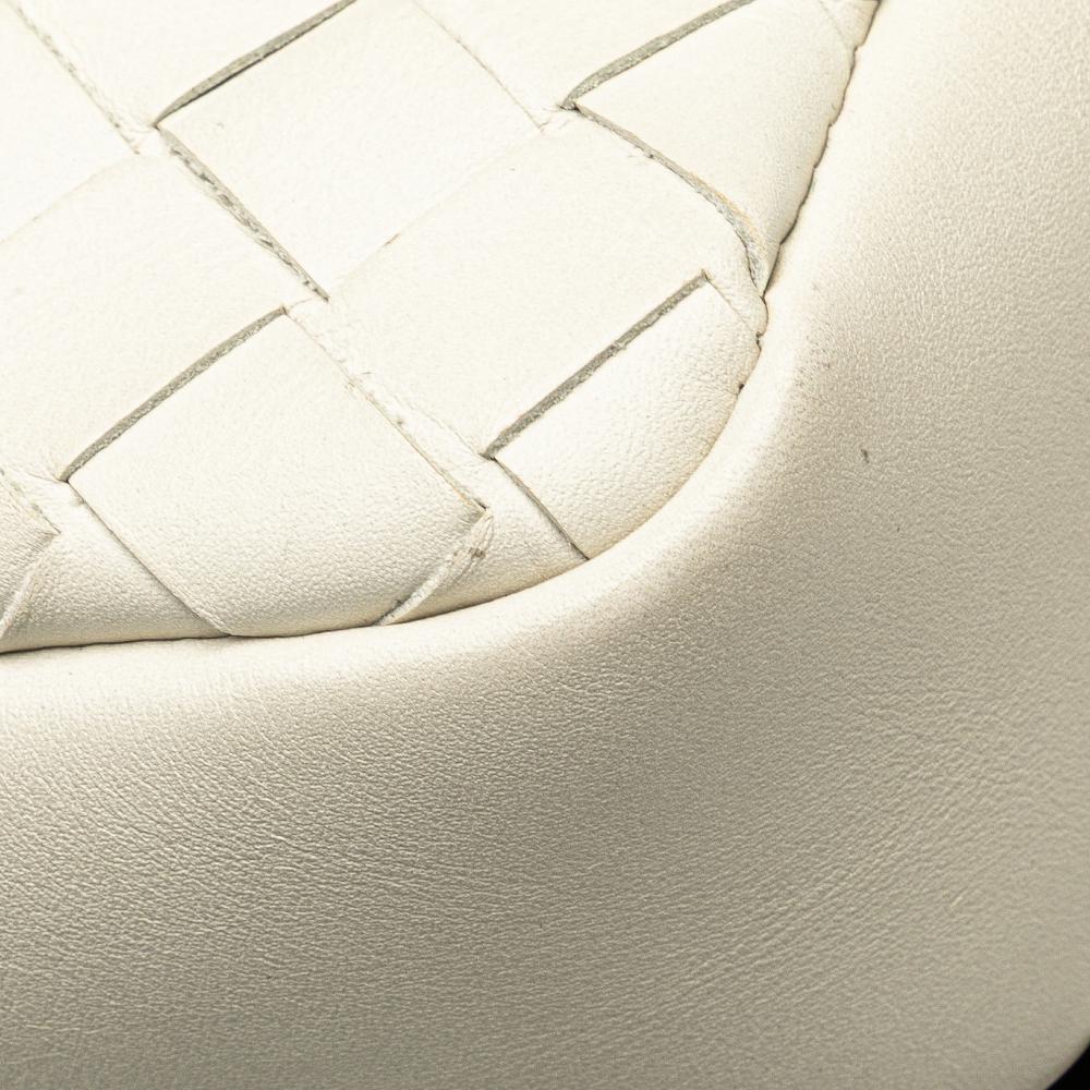 White Leather Bottega Veneta Belt Bag