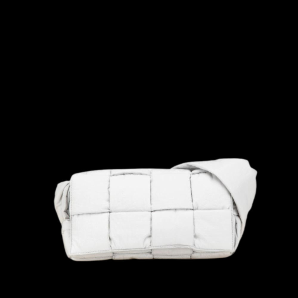 White Nylon Bottega Veneta Padded Cassette Bag