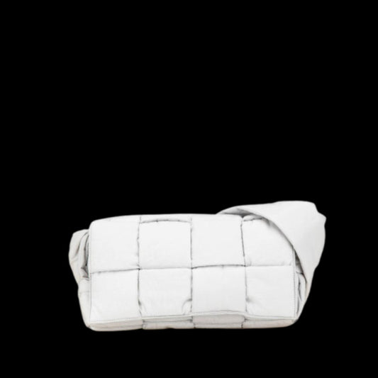 White Nylon Bottega Veneta Padded Cassette Bag
