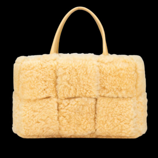 Yellow Fur Bottega Veneta Tote