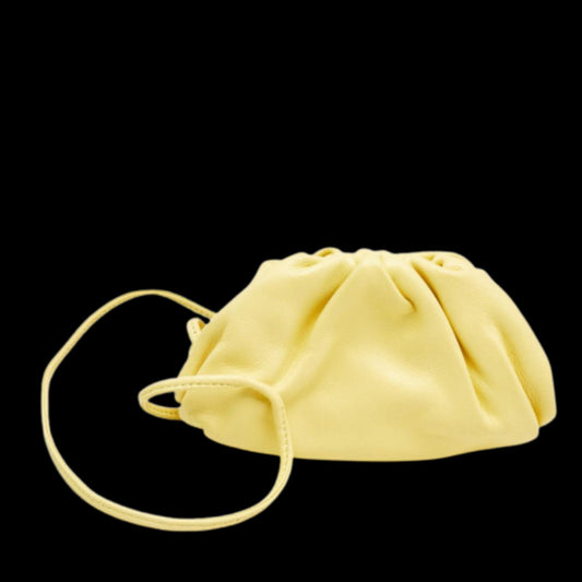 Yellow Leather Bottega Veneta Clutch