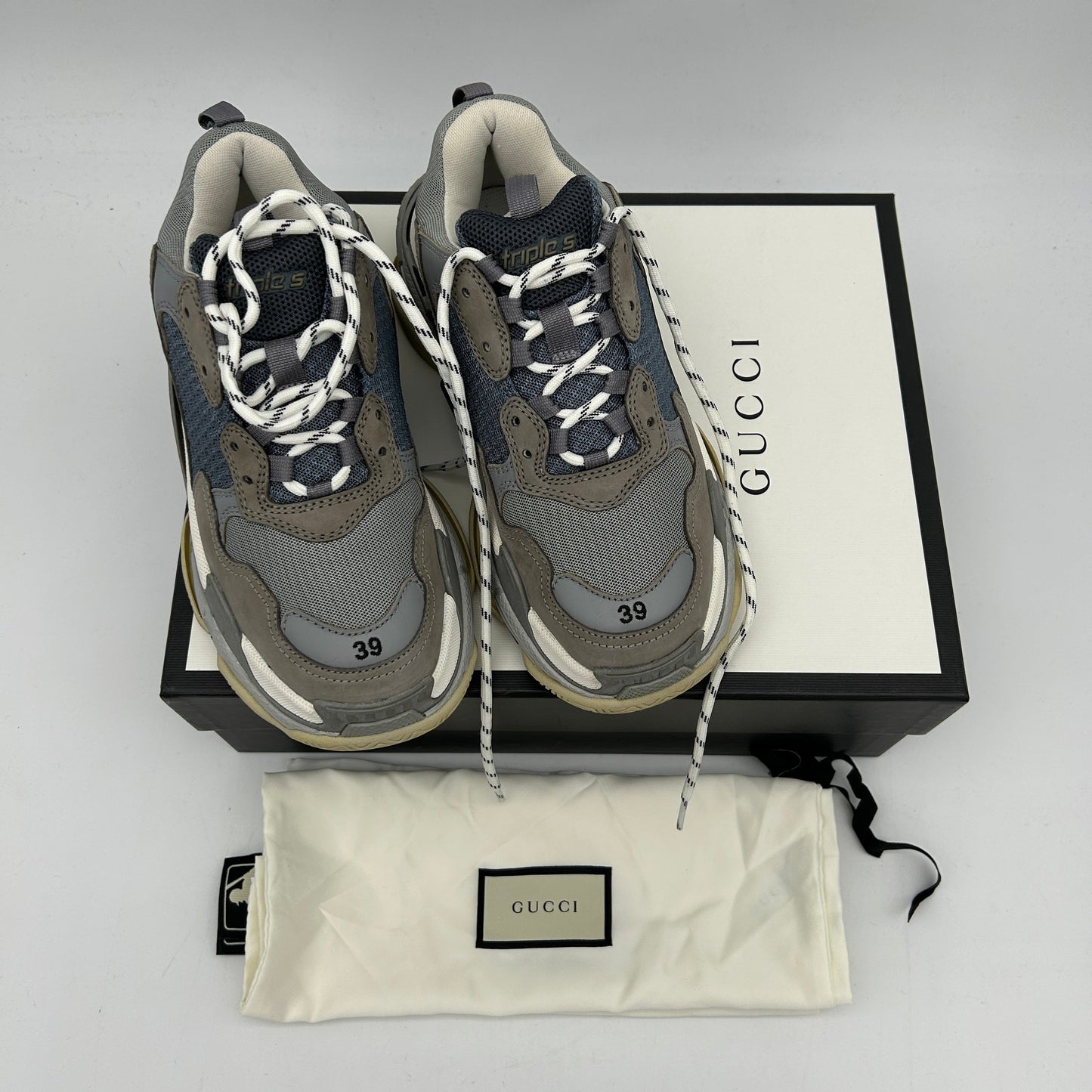 Balenciaga Triple S Gray Shoes in Grey, US Men`s Size 9 24080810