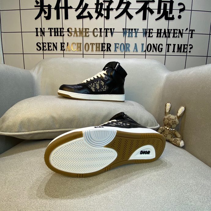 Christian Dior  B27 BLACK HIGH-TOP SNEAKER