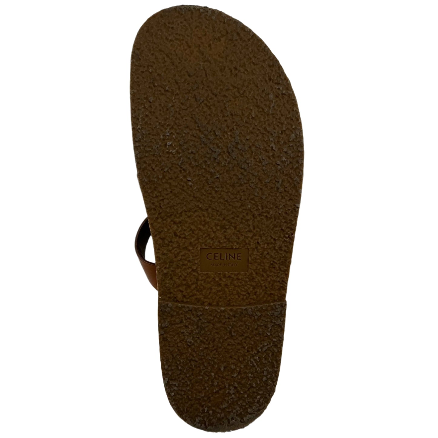 Celine Tippi Slide Sandals in Vegetal-Tanned Calfskin