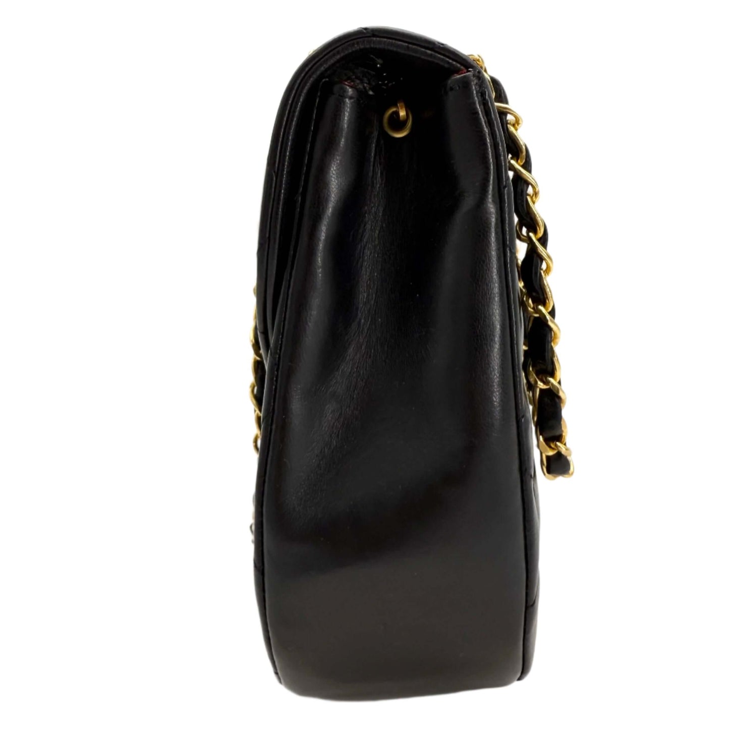 Chanel Lambskin Quilted Small Single Flap – Black