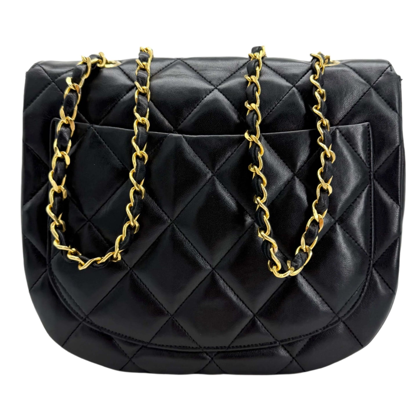 Chanel Lambskin Quilted Small Single Flap – Black