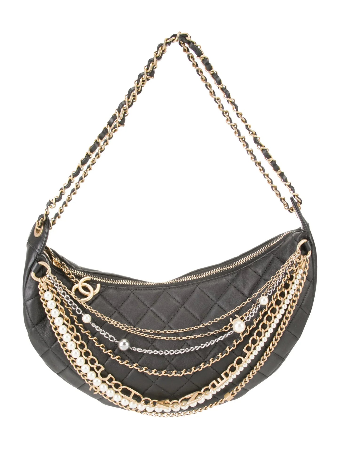 CHANEL PARIS HOBO ALL ABOUT CHAINS BAG