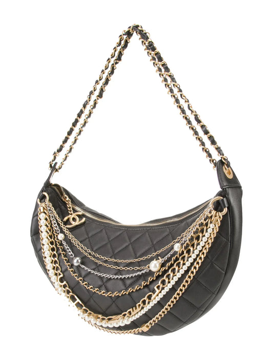 CHANEL PARIS HOBO ALL ABOUT CHAINS BAG