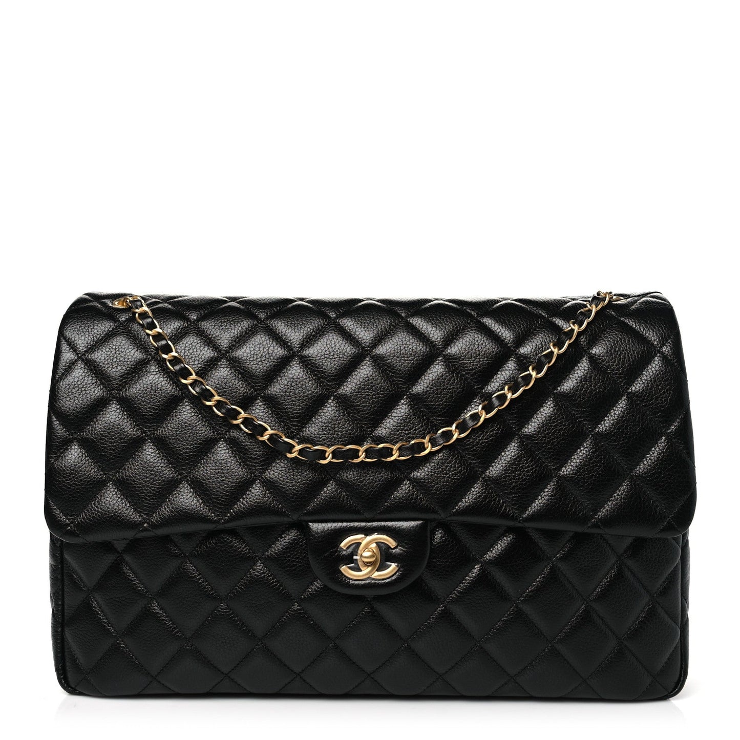 CHANEL QUILTED CALFSKIN LEATHER TRAVEL BAG