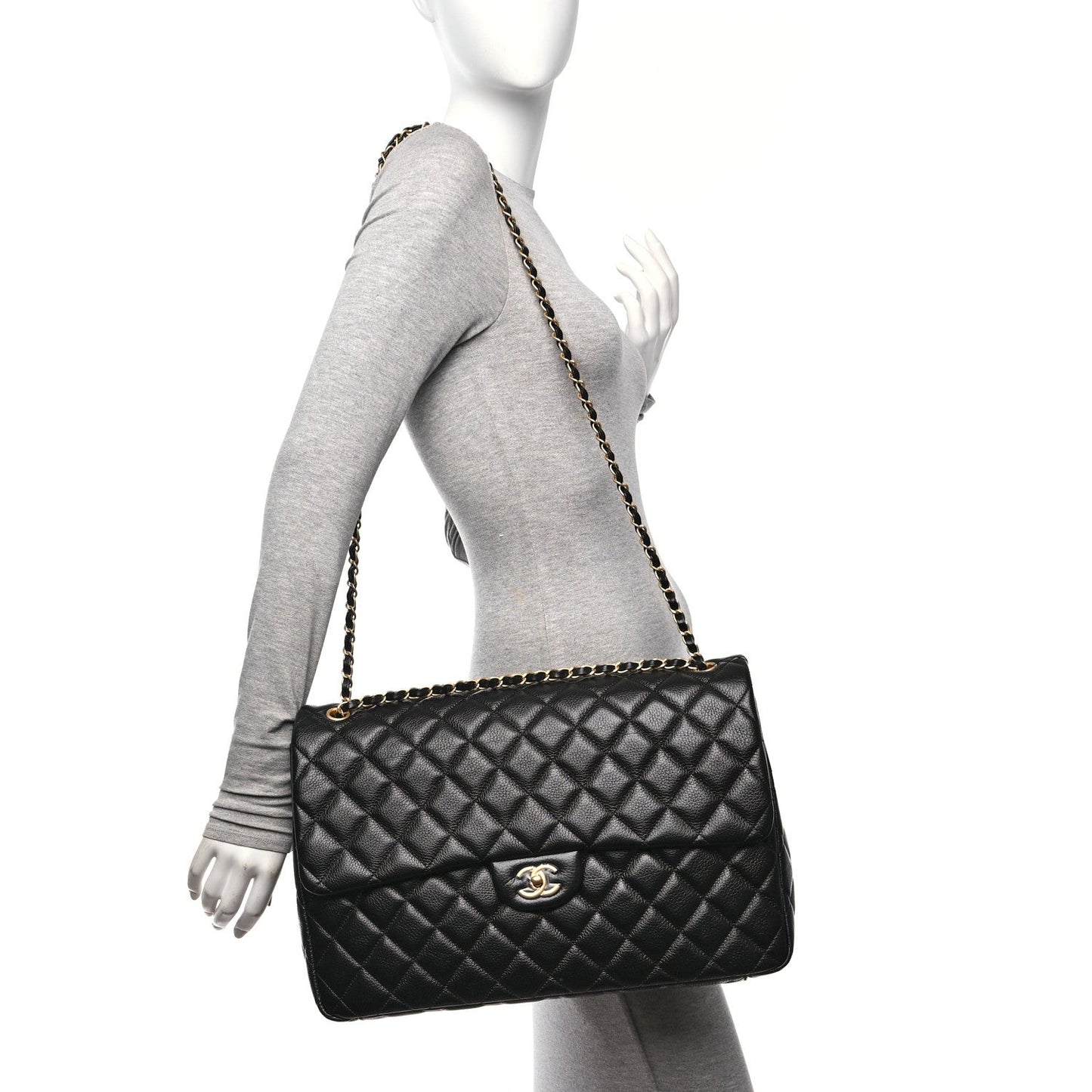 CHANEL QUILTED CALFSKIN LEATHER TRAVEL BAG