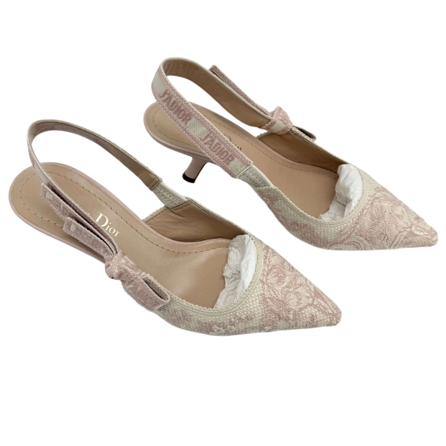 Christian Dior Toile De Jouy J'Adior Slingback Pumps – Rose Des Vents (Size 36)