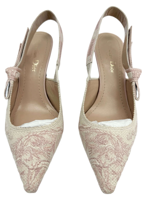 Christian Dior Toile De Jouy J'Adior Slingback Pumps – Rose Des Vents (Size 36)