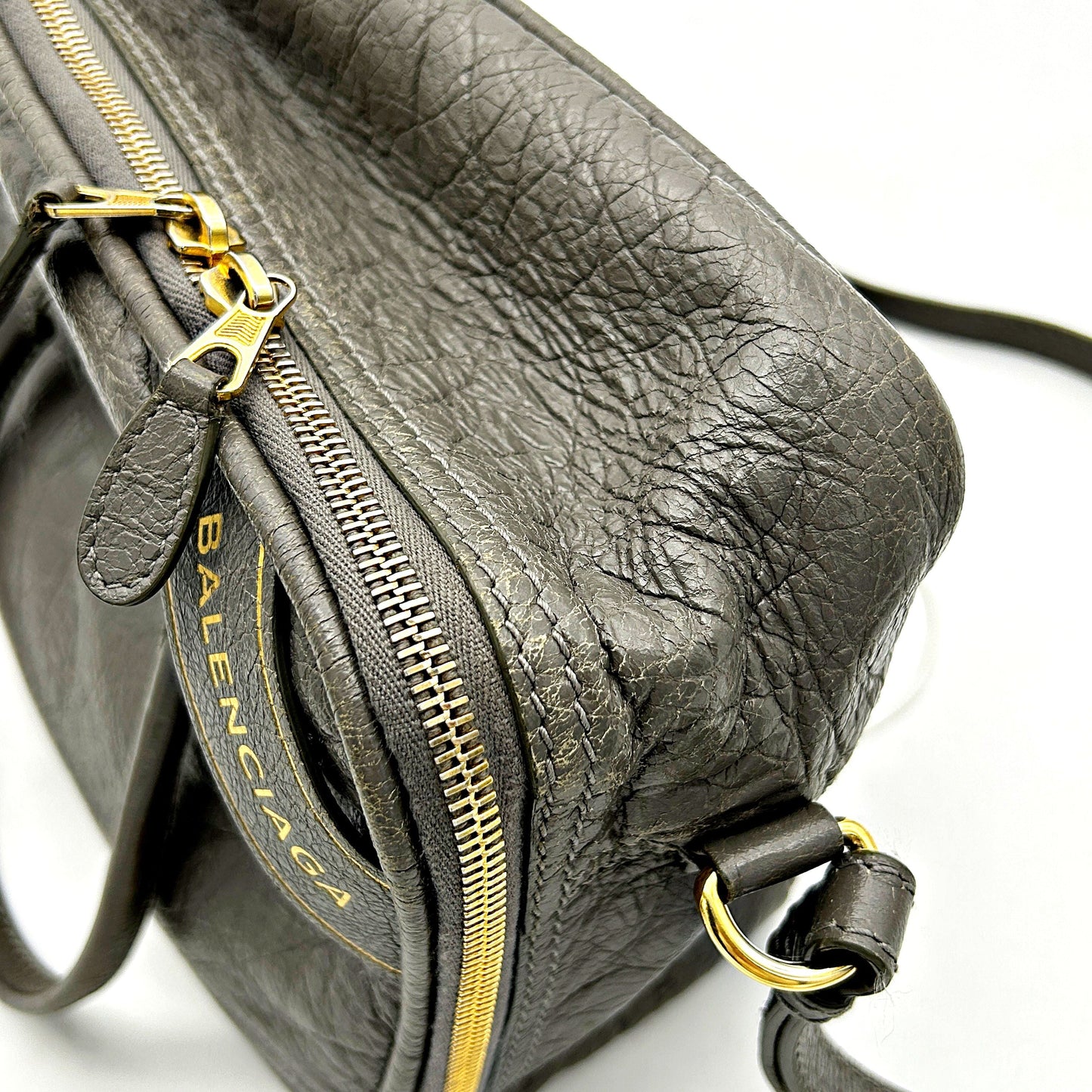 Balenciaga Agneau Blanket Square M Bag - Grey Handle Bags, Handbags LA20405