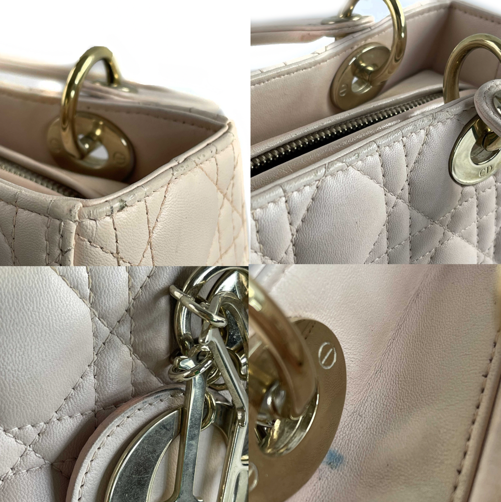 CHRISTIAN DIOR Medium Lady Dior Rose Poudre