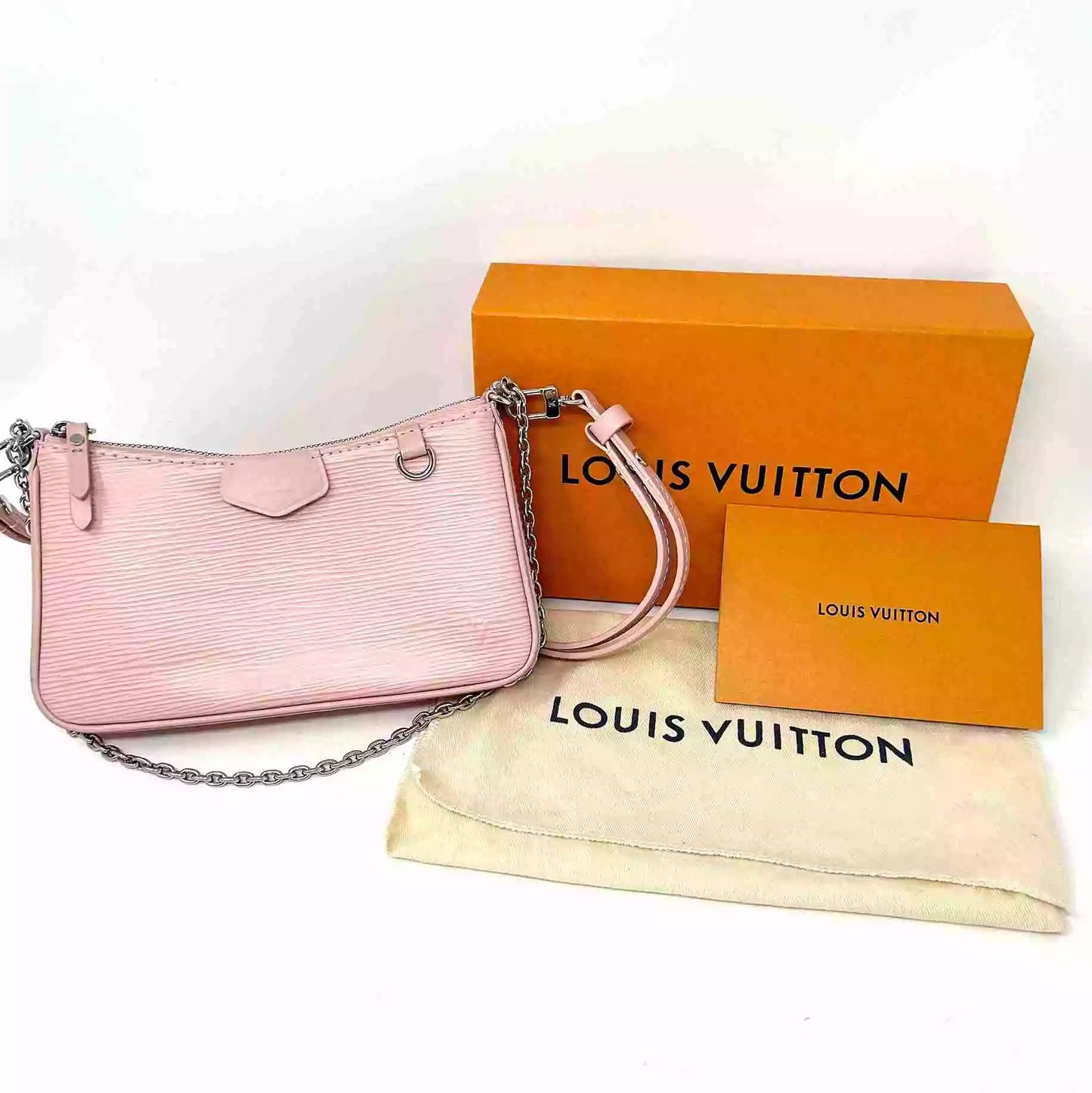Louis Vuitton Easy Pouch Rose Ballerine Epi Leather Bag