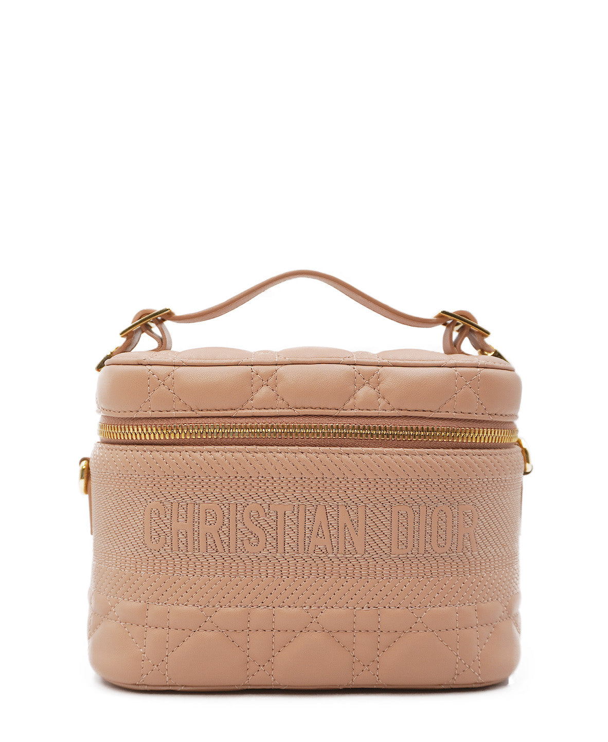 DiorTravel Cannage D-Lite Vanity Case Pink