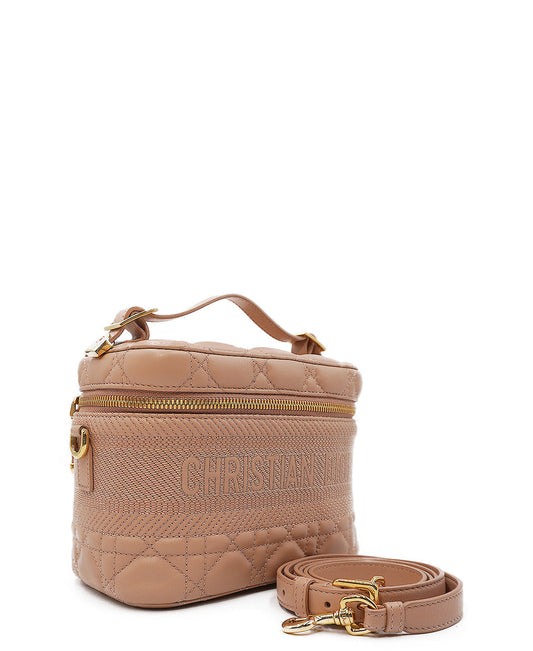 DiorTravel Cannage D-Lite Vanity Case Pink