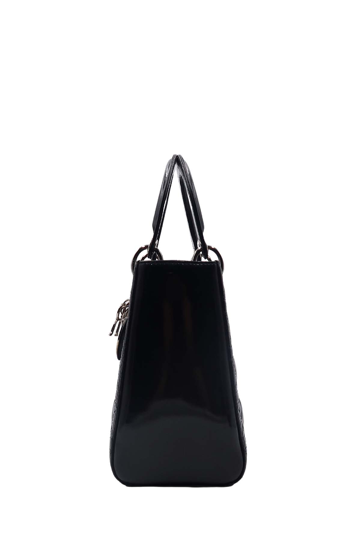 Medium Lady Dior Patent Black