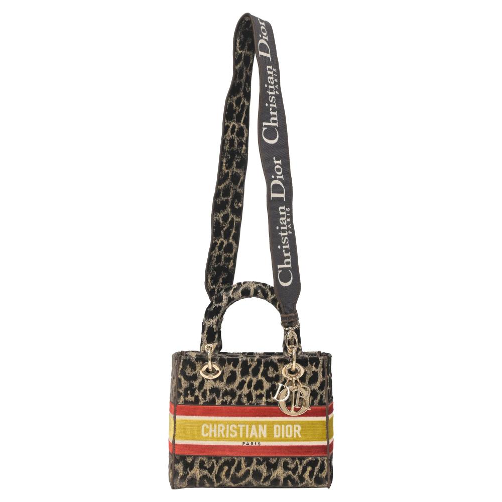 Animal Print Canvas Dior Lady Dior