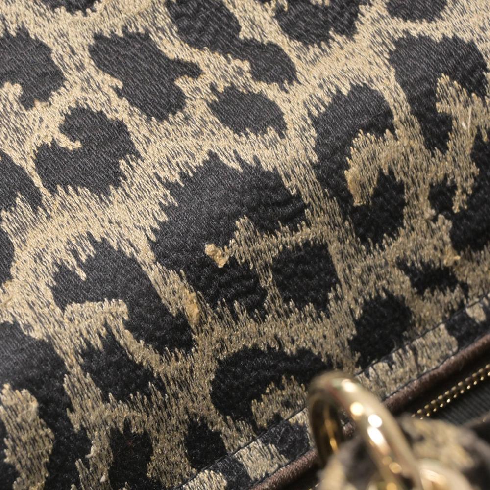 Animal Print Canvas Dior Lady Dior
