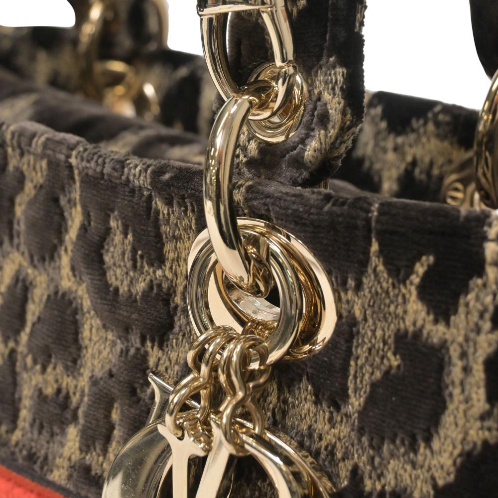 Animal Print Canvas Dior Lady Dior