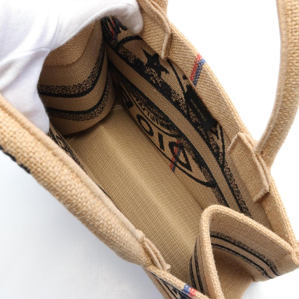 Beige Canvas Dior Book Tote
