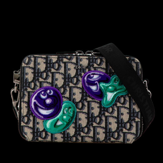 Beige Canvas Dior Crossbody Bag