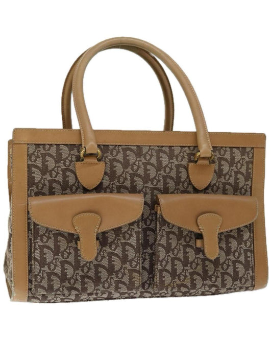 Beige Canvas Dior Handbag