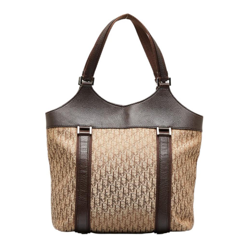 Beige Canvas Dior Handbag