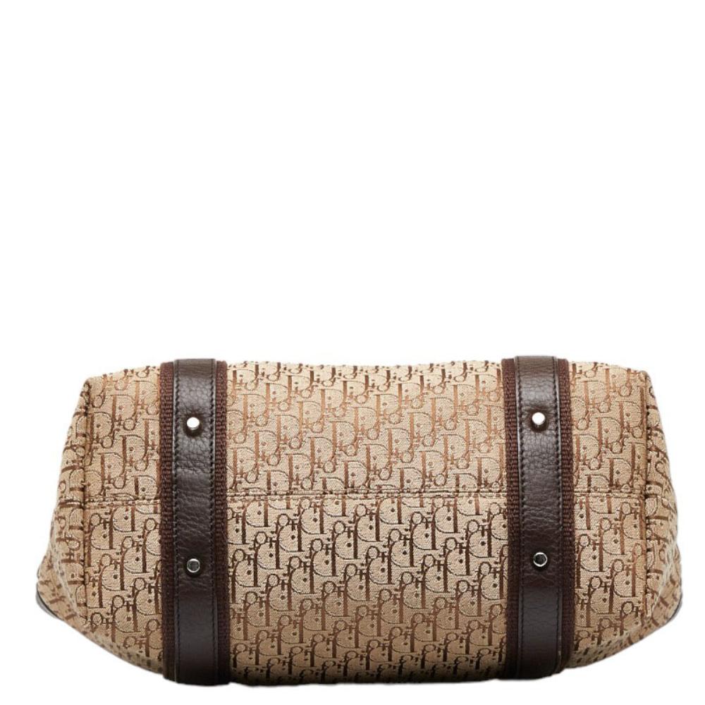 Beige Canvas Dior Handbag