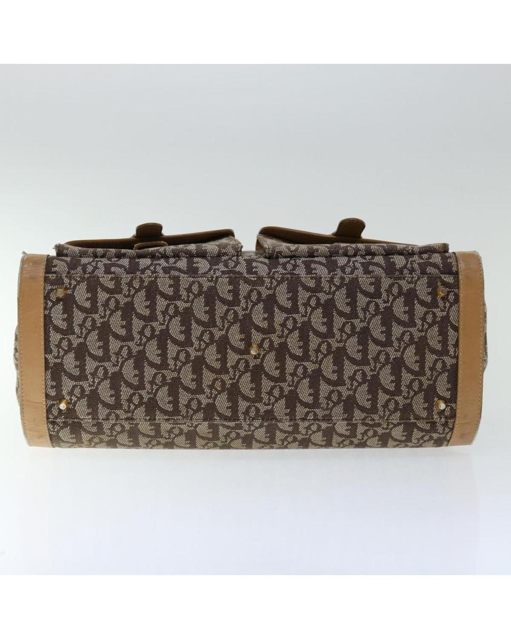 Beige Canvas Dior Handbag