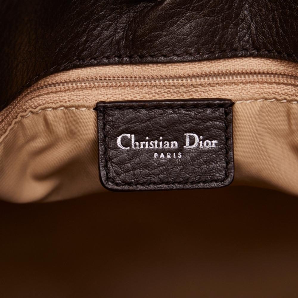 Beige Canvas Dior Handbag