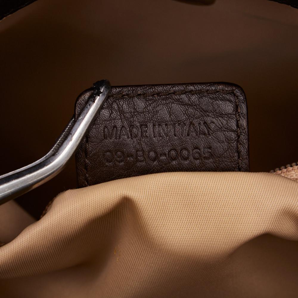 Beige Canvas Dior Handbag