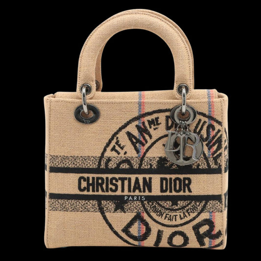 Beige Canvas Dior Lady Dior