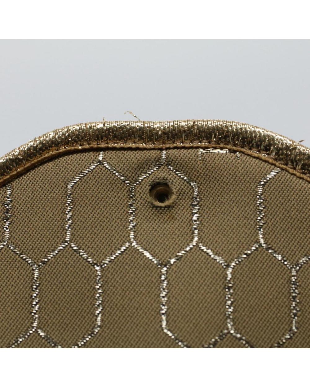 Beige Canvas Dior Shoulder Bag