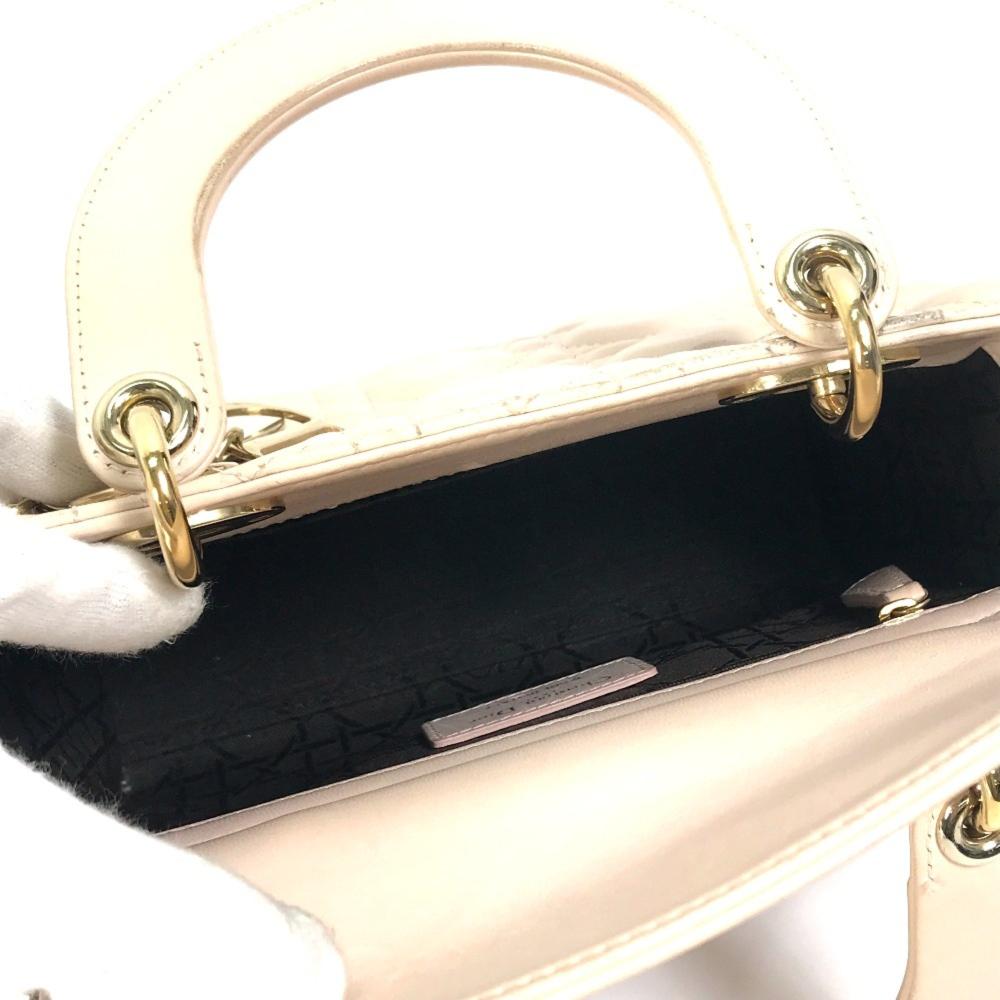 Beige Leather Dior Handbag